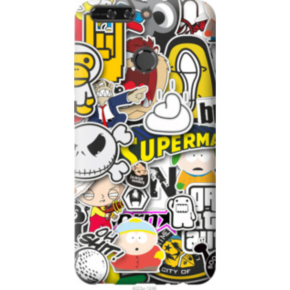 Чехол на Huawei Honor V9 / Honor 8 Pro Popular logos (4023u-1246)