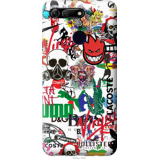 Чехол на Huawei Honor View 20 Many different logos (4022u-1645)