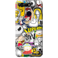 Чехол на Huawei Honor View 20 Popular logos (4023u-1645)