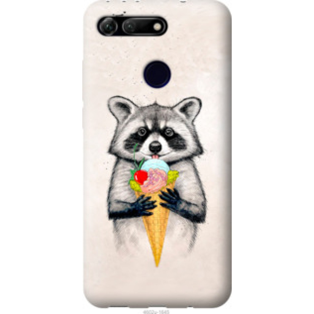 Чохол на Huawei Honor View 20 Енотик с мороженым (4602u-1645)