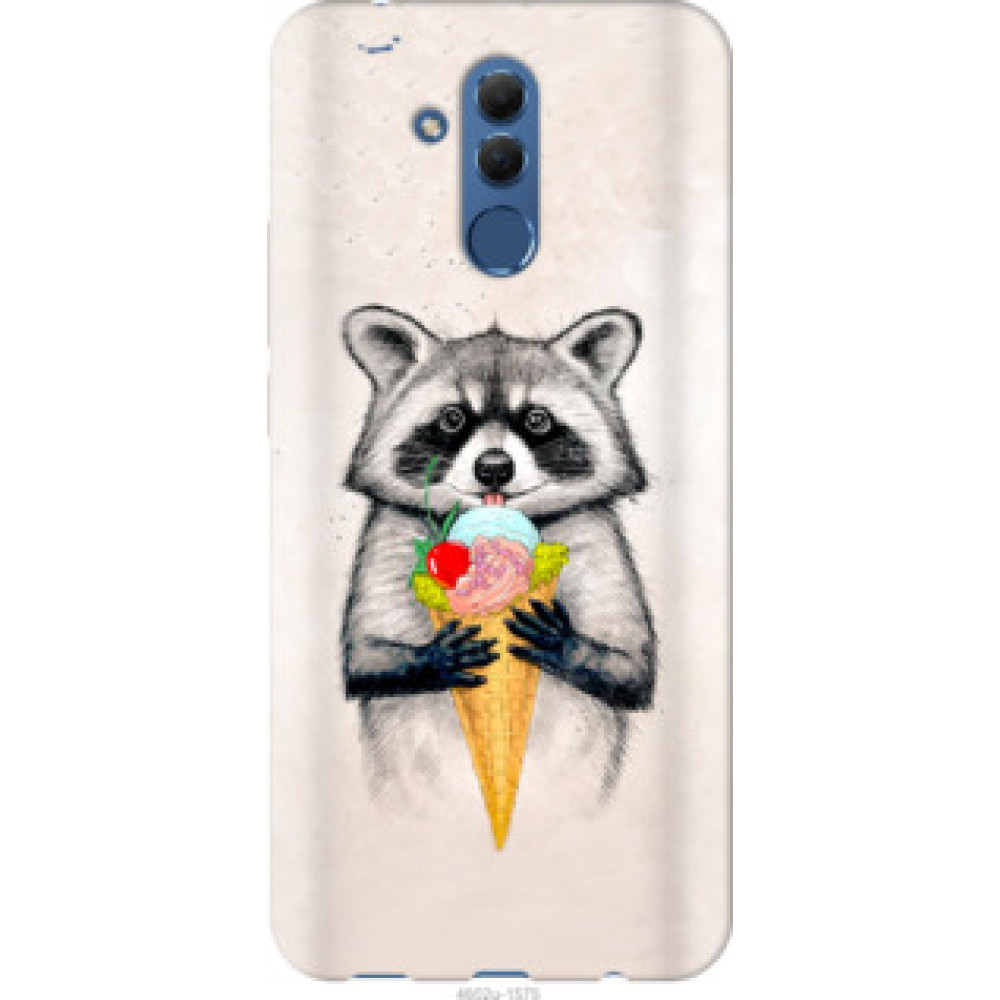 Чехол на Huawei Mate 20 Lite Енотик с мороженым (4602u-1575)