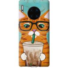 Чехол на Huawei Mate 30 Pro Зеленоглазый кот в очках (4054u-1796)