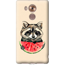 Чехол на Huawei Mate 8 Енотик с арбузом (4605u-269)