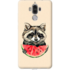 Чехол на Huawei Mate 9 Енотик с арбузом (4605u-425)