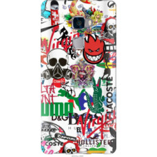 Чехол на Huawei Mate S Many different logos (4022u-490)