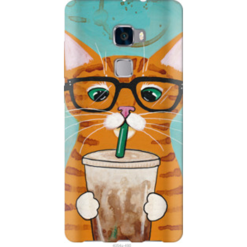 Чехол на Huawei Mate S Зеленоглазый кот в очках (4054u-490)