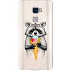 Чехол на Huawei Mate S Енотик с мороженым (4602u-490)