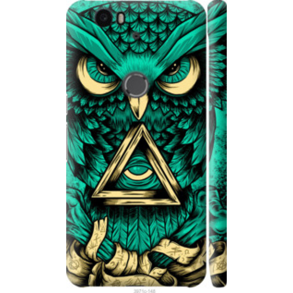 Чохол на Huawei Nexus 6P Сова Арт-тату (3971c-148)