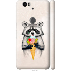 Чехол на Huawei Nexus 6P Енотик с мороженым (4602c-148)