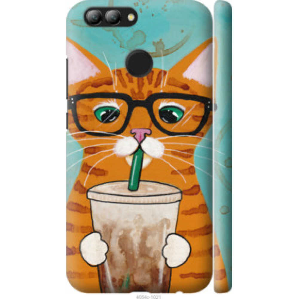 Чехол на Huawei Nova 2 Зеленоглазый кот в очках (4054c-1021)
