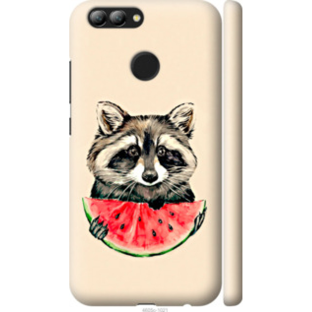 Чохол на Huawei Nova 2 Енотик с арбузом (4605c-1021)