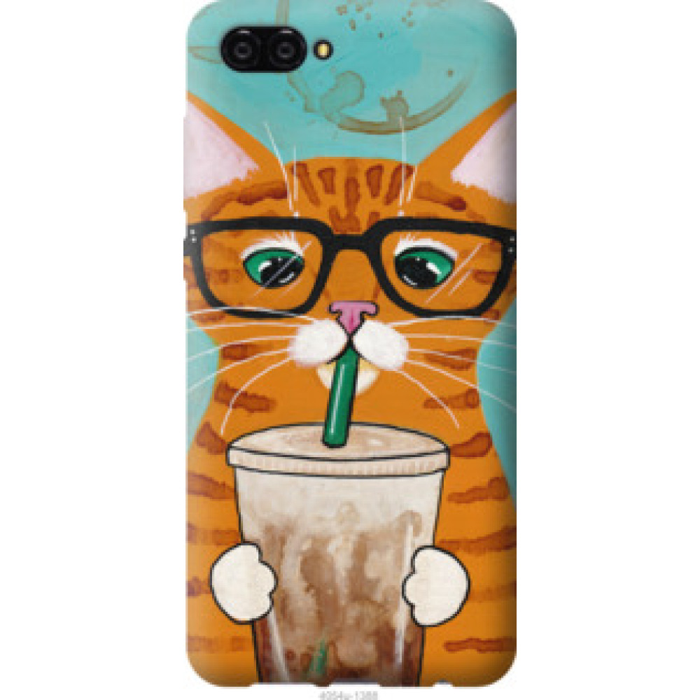 Чохол на Huawei Nova 2S Зеленоглазый кот в очках (4054u-1388)