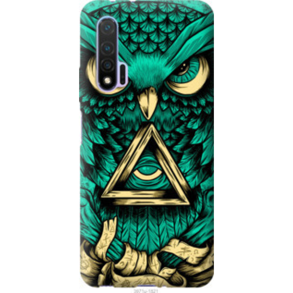 Чехол на Huawei Nova 6 Сова Арт-тату (3971u-1821)