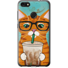 Чехол на Huawei P9 Lite mini Зеленоглазый кот в очках (4054u-1517)