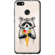 Чехол на Huawei P9 Lite mini Енотик с мороженым (4602u-1517)