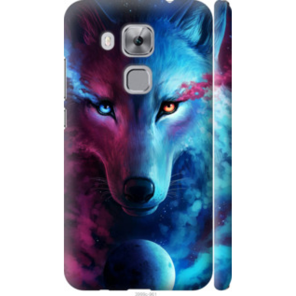 Чехол на Huawei Nova Plus Арт-волк (3999c-961)