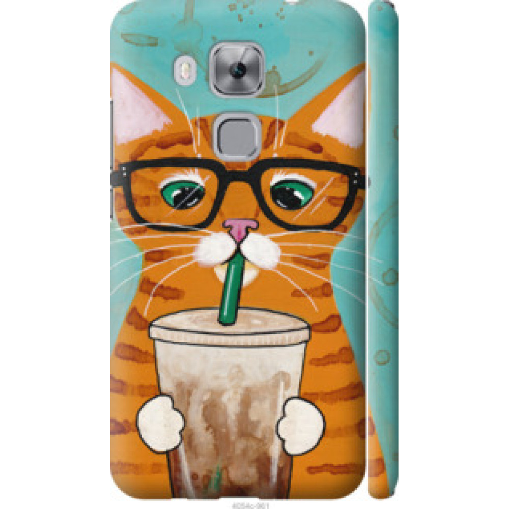 Чехол на Huawei Nova Plus Зеленоглазый кот в очках (4054c-961)