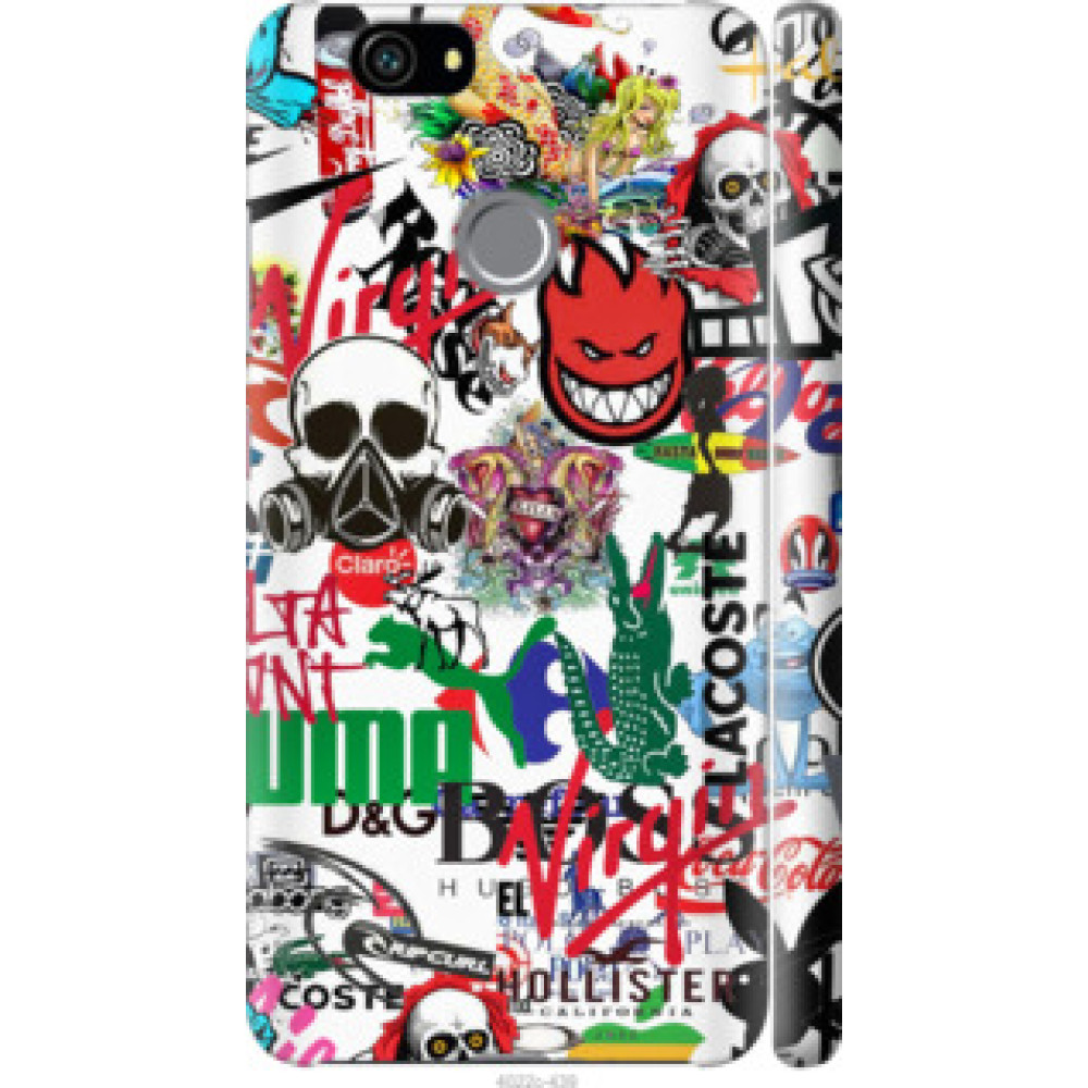 Чехол на Huawei Nova Many different logos (4022c-439)