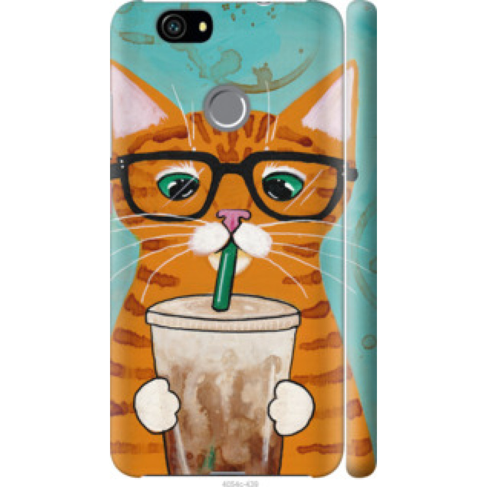 Чехол на Huawei Nova Зеленоглазый кот в очках (4054c-439)