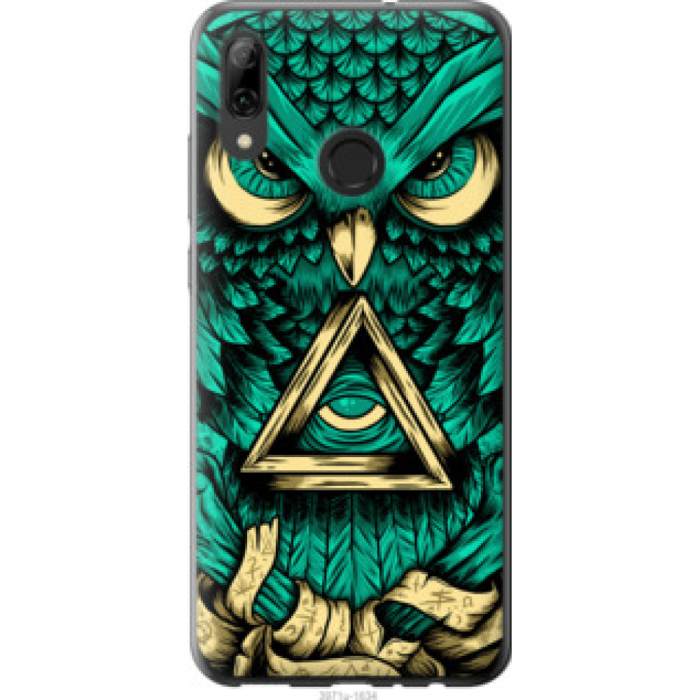 Чехол на Huawei P Smart 2019 Сова Арт-тату (3971u-1634)
