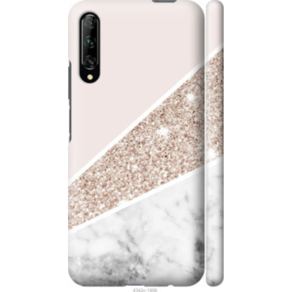 Чехол на Huawei P Smart Pro Пастельный мрамор (4342c-1906)