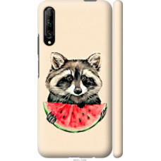 Чехол на Huawei P Smart Pro Енотик с арбузом (4605c-1906)