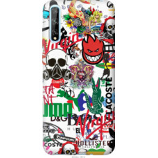 Чехол на Huawei P Smart S Many different logos (4022u-1813)
