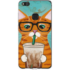 Чехол на Huawei P10 Lite Зеленоглазый кот в очках (4054u-896)