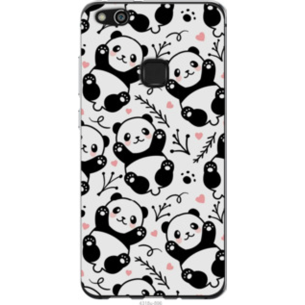 Чехол на Huawei P10 Lite Панды (4318u-896)