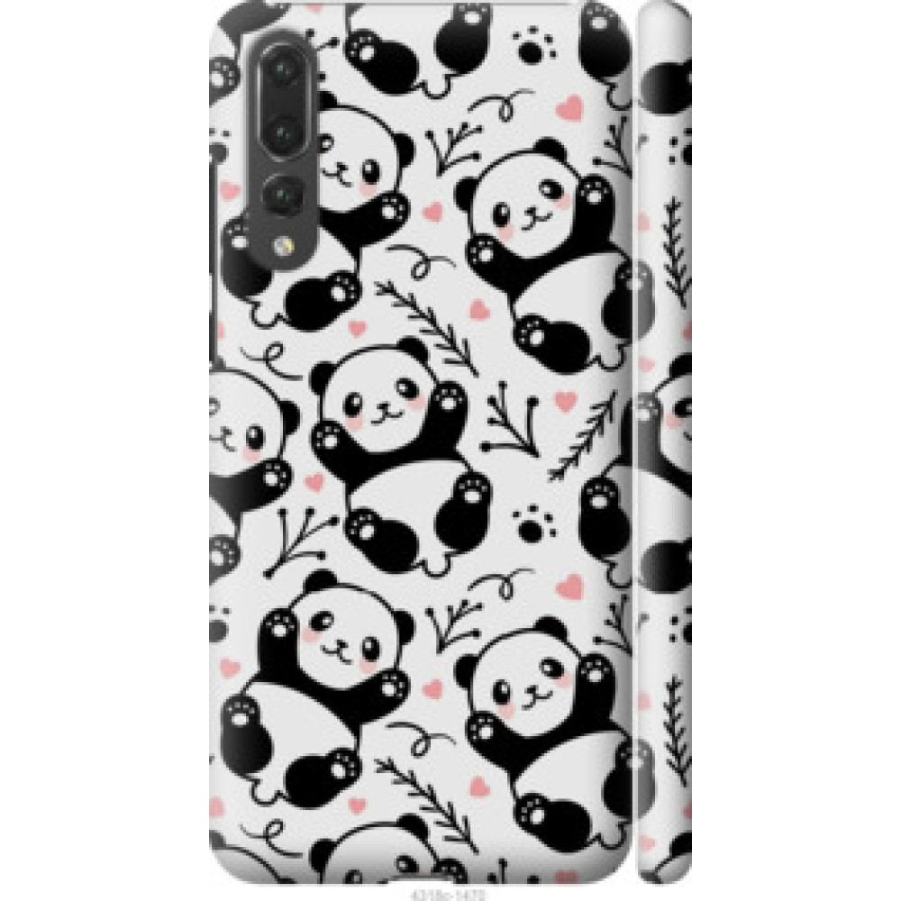 Чохол на Huawei P20 Pro Панды (4318c-1470)