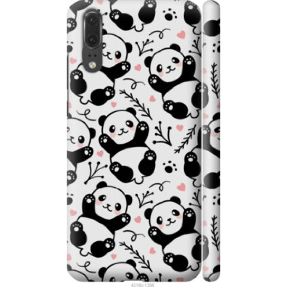 Чехол на Huawei P20 Панды (4318c-1396)