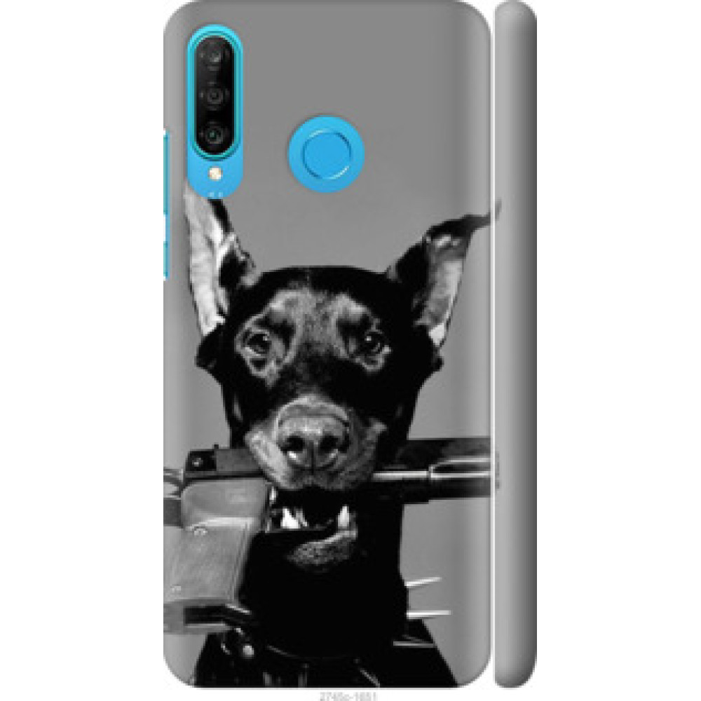 Чохол на Huawei P30 Lite Доберман (2745c-1651)