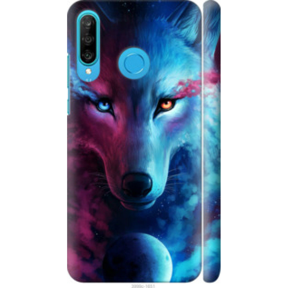 Чехол на Huawei P30 Lite Арт-волк (3999c-1651)