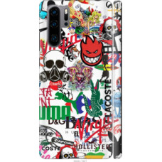 Чехол на Huawei P30 Pro Many different logos (4022c-1621)