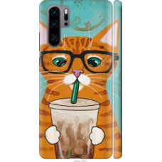 Чехол на Huawei P30 Pro Зеленоглазый кот в очках (4054c-1621)