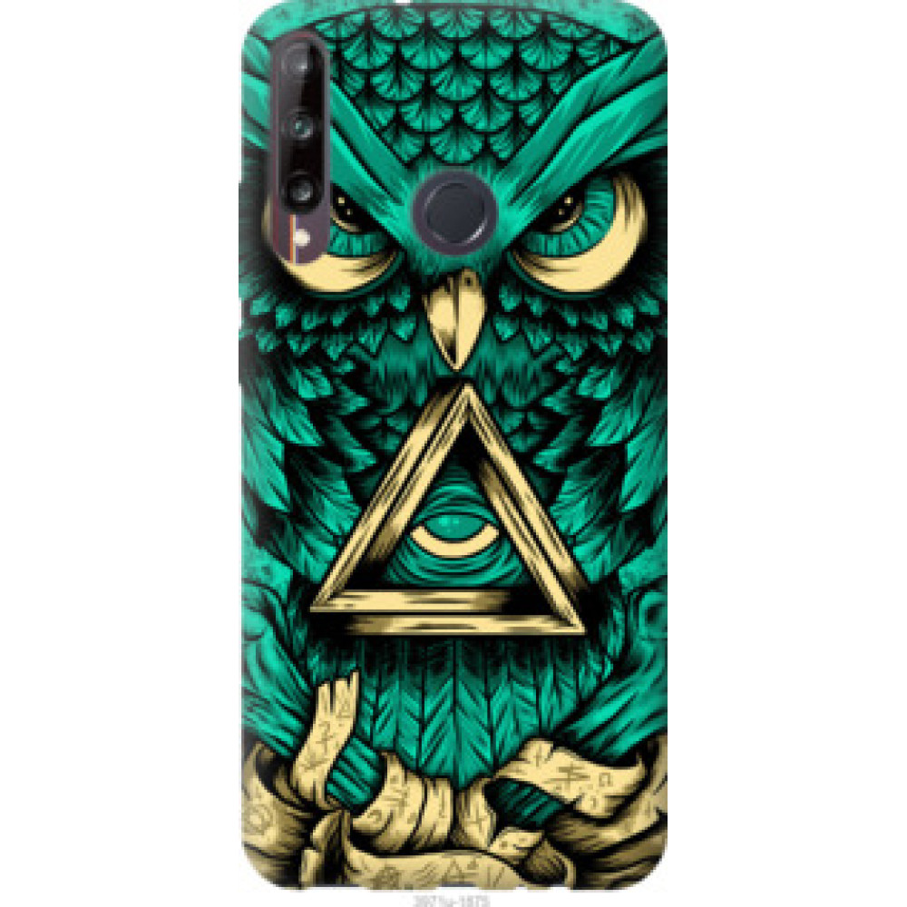 Чехол на Huawei P40 Lite E Сова Арт-тату (3971c-1875)