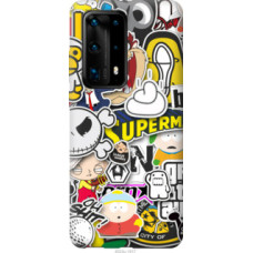 Чехол на Huawei P40 Pro Plus Popular logos (4023u-1917)