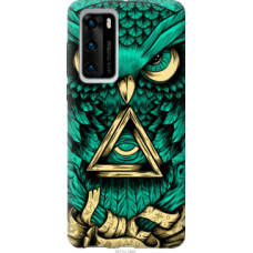 Чехол на Huawei P40 Сова Арт-тату (3971u-1840)