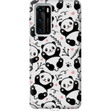 Чехол на Huawei P40 Панды (4318u-1840)
