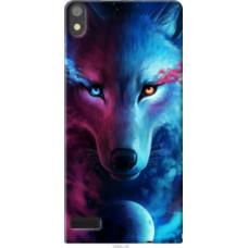 Чехол на Huawei Ascend P6 Арт-волк (3999u-39)