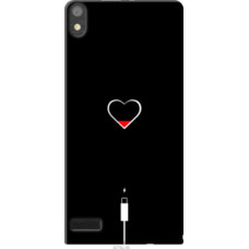 Чехол на Huawei Ascend P6 Подзарядка сердца (4274u-39)