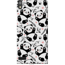 Чехол на Huawei Ascend P6 Панды (4318u-39)