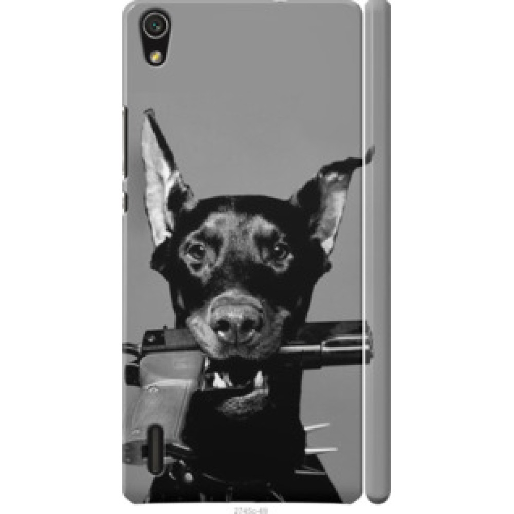 Чехол на Huawei Ascend P7 Доберман (2745c-49)