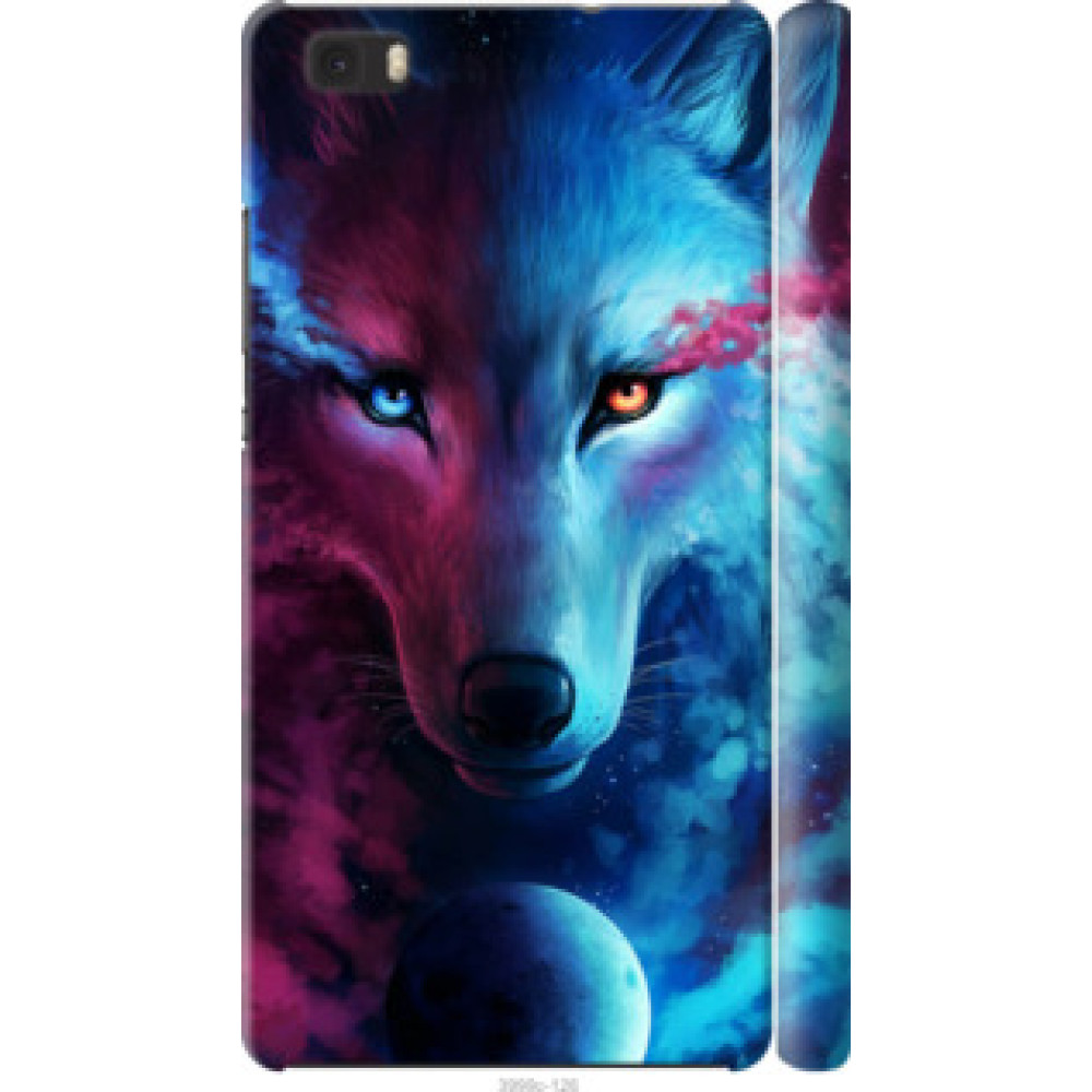 Чехол на Huawei Ascend P8 Lite Арт-волк (3999c-126)