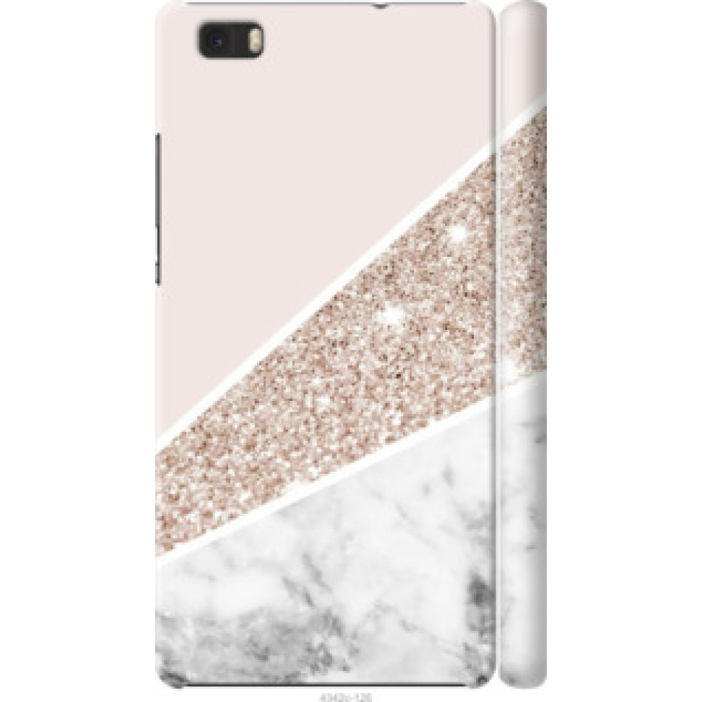 Чохол на Huawei Ascend P8 Lite Пастельный мрамор (4342c-126)