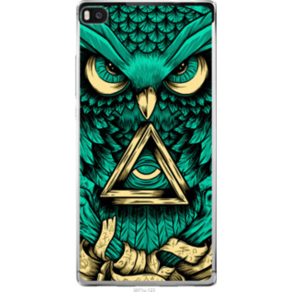 Чехол на Huawei Ascend P8 Сова Арт-тату (3971u-123)
