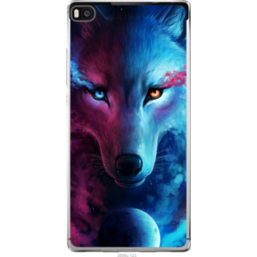Чехол на Huawei Ascend P8 Арт-волк (3999u-123)