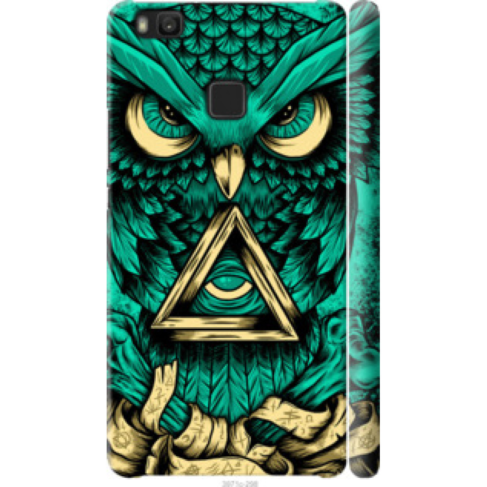 Чехол на Huawei P9 Lite Сова Арт-тату (3971c-298)