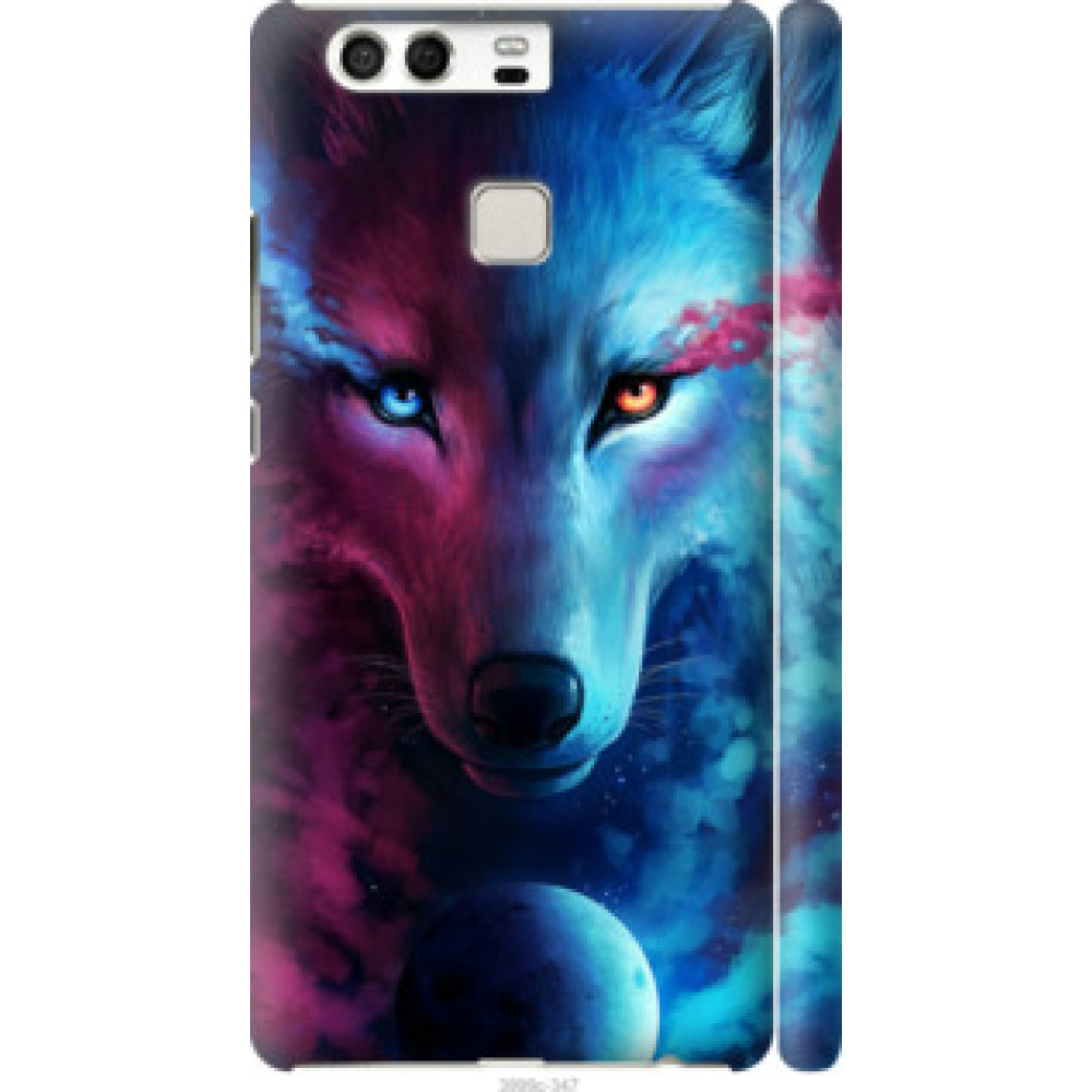 Чехол на Huawei P9 Арт-волк (3999c-347)