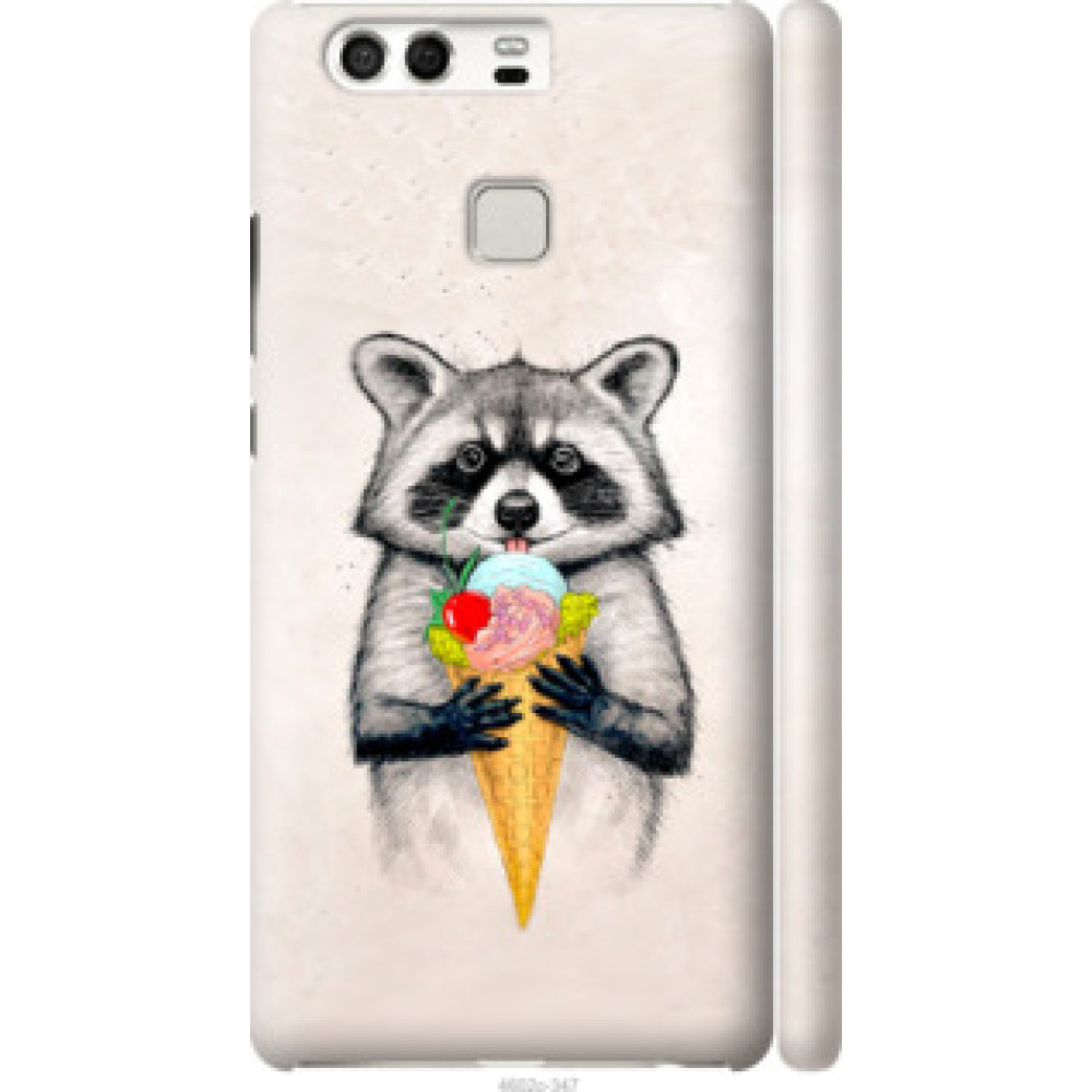 Чохол на Huawei P9 Енотик с мороженым (4602c-347)